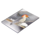 Rot-Gelb Woodpecker Malerei Original Vogelkunst Notizblock (Linke Seite)