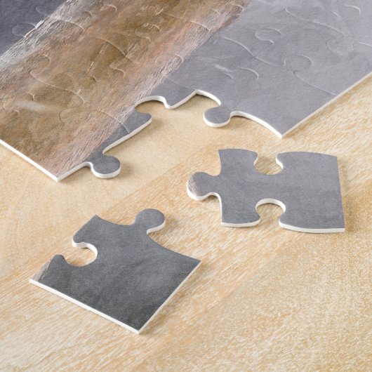 Rot-Gelb Woodpecker Malerei Original Vogelkunst Puzzle (Seite)