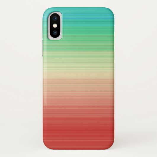 Rot-gelbe blaue Streifen Case-Mate iPhone Hülle (Rückseite)