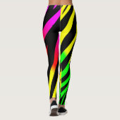 Rot-gelbe grüne Farbe Leggings (Rückseite)