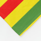 Rot-gelbe grüne Streifen Fleecedecke (Ecke)