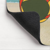 Rot-gelbe Sonnenbrille auf Beach Mousepad (Ecke)