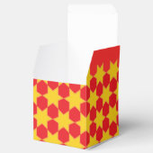 Rot-gelbe Sternmuster Party oder Geschenkboxen Geschenkschachtel (Geöffnet)