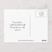 Rot-Gelbe Streifen Danke, Postkarte (Rückseite)