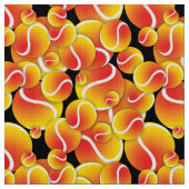 Rot-Gelbe Tennisbälle Stoff (Nahaufnahme)