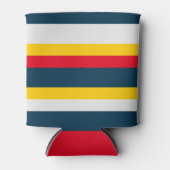 Rot-gelbe Uniform Streifen Dosenkühler (Vorderseite)