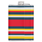 Rot-gelbe Uniform Streifen Flachmann (Rückseite)