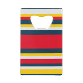 Rot-gelbe Uniform Streifen Geldbeutel Flaschenöffner (Rückseite)