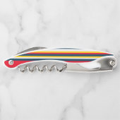 Rot-gelbe Uniform Streifen Kellnermesser (Rückseite)