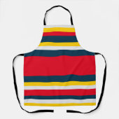 Rot-gelbe Uniform Streifen Schürze (Vorderseite)