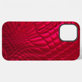 Rot gemustert iPhone hülle (Rückseite (Horizontal))
