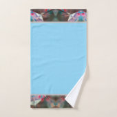 Rot gepunktete Blüte Badhandtuch Set (Handtuch)