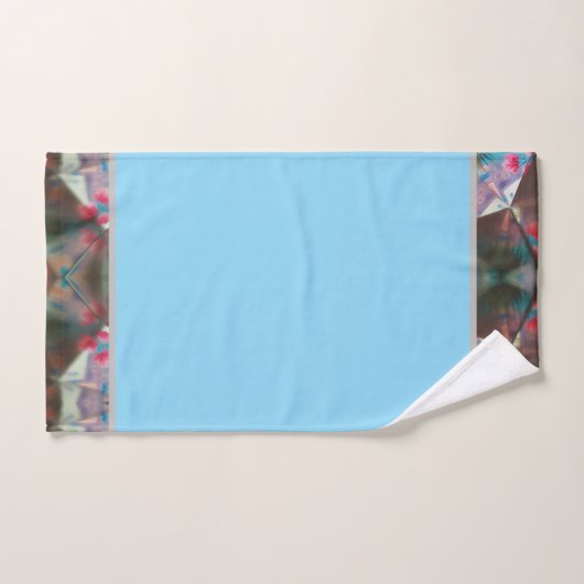 Rot gepunktete Blüte Badhandtuch Set (Handtuch)