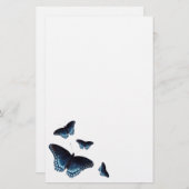 Rot-Gepunkteter Admirals-dunkelblaue Briefpapier (Vorne/Hinten)