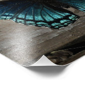 Rot-Gepunkteter Lila Brushfoot Butterfly Fotodruck (Ecke)