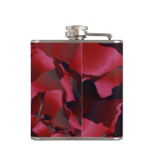 Rot geraubte Abstraktion Flachmann (Rückseite)