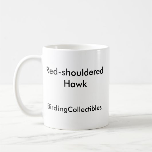Rot-geschulterte Falke-Kaffee-Tasse Kaffeetasse (Links)