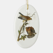 Rot-geschulterter Falke durch Audubon Keramikornament (Rechts)