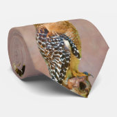 Rot-Geschulterter Falke Krawatte (Gerollt)