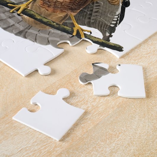 Rot-geschulterter Falke Puzzle (Seite)