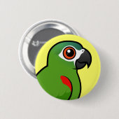 Rot-geschulterter Macaw Button (Vorne & Hinten)