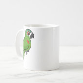 Rot-geschulterter Macaw Kaffeetasse (Vorderseite Links)