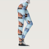 rot-gesegeltes Schoonerblau Leggings (Rechts)