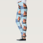 rot-gesegeltes Schoonerblau Leggings (Links)