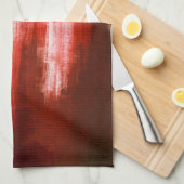 Rot gestains Halloween Geschirrtuch (Viertel Falte)