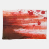 Rot gestains Halloween Geschirrtuch (Horizontal)