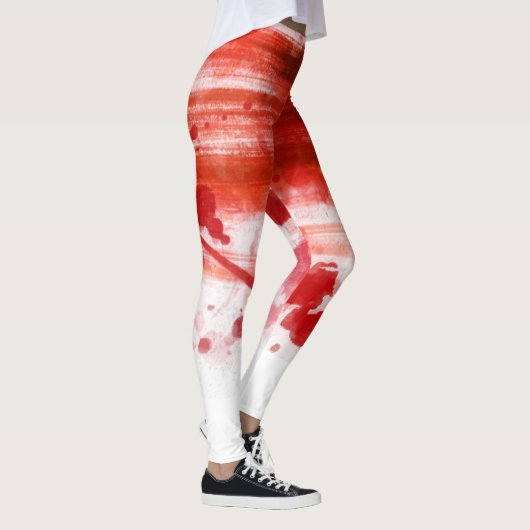 Rot gestains Halloween Leggings (Rechts)