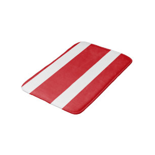 Rot gestreift badematte