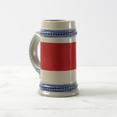 Rot gestreift bierglas (Vorderseite Links)