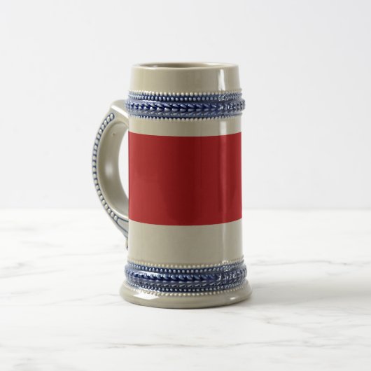 Rot gestreift bierglas (Vorderseite Links)
