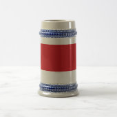 Rot gestreift bierglas (Mittel)