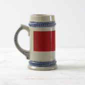 Rot gestreift bierglas (Links)