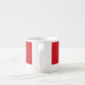 Rot gestreift espressotasse (Rückseite)