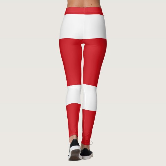 Rot gestreift leggings (Rückseite)