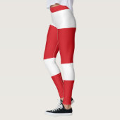 Rot gestreift leggings (Links)