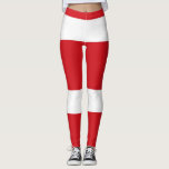 Rot gestreift leggings<br><div class="desc">Rote Streifen Weihnachtsmuster.</div>