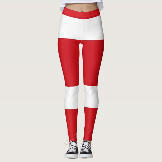 Rot gestreift leggings (Vorderseite)