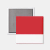 Rot gestreift magnet (Vorderseite/Rückseite)