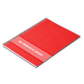 Rot gestreift notizblock (Linke Seite)