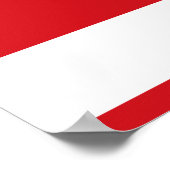 Rot gestreift poster (Ecke)