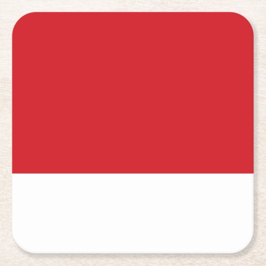 Rot gestreift rechteckiger pappuntersetzer (Vorderseite)