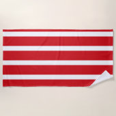Rot gestreift strandtuch (Vorderseite)