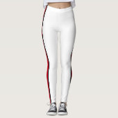 Rot gestreift weiß leggings (Vorderseite)