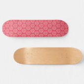 Rot gestreifte Kuben Skateboard (Horizontal)
