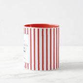 Rot gestreifter Bogen Kaffee Tasse (Zentrum)