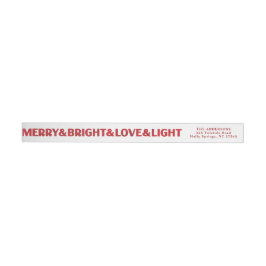Rot gestrichen Merry & Bright Liebe & Light